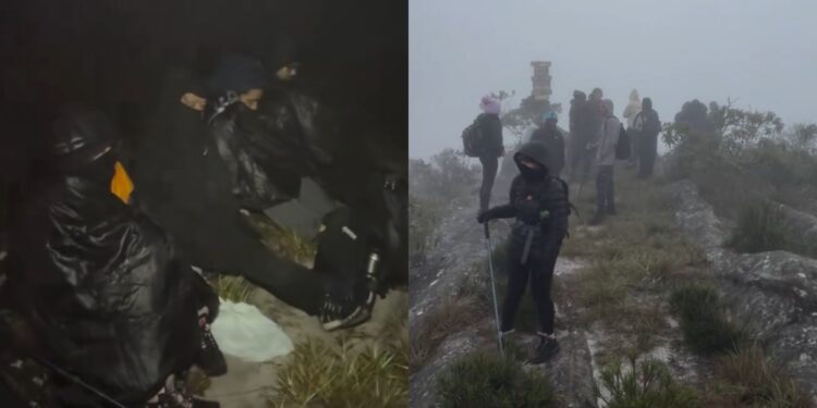 Trilheiros ficam 'presos' por duas horas em montanha de Minas devido a neblina e frio