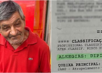 Idoso com alergia à dipirona morre no HPS; família mostra prontuário com prescrição e aplicação do remédio mesmo com alerta